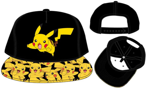 Bioworld Gorra Pikachu Negro