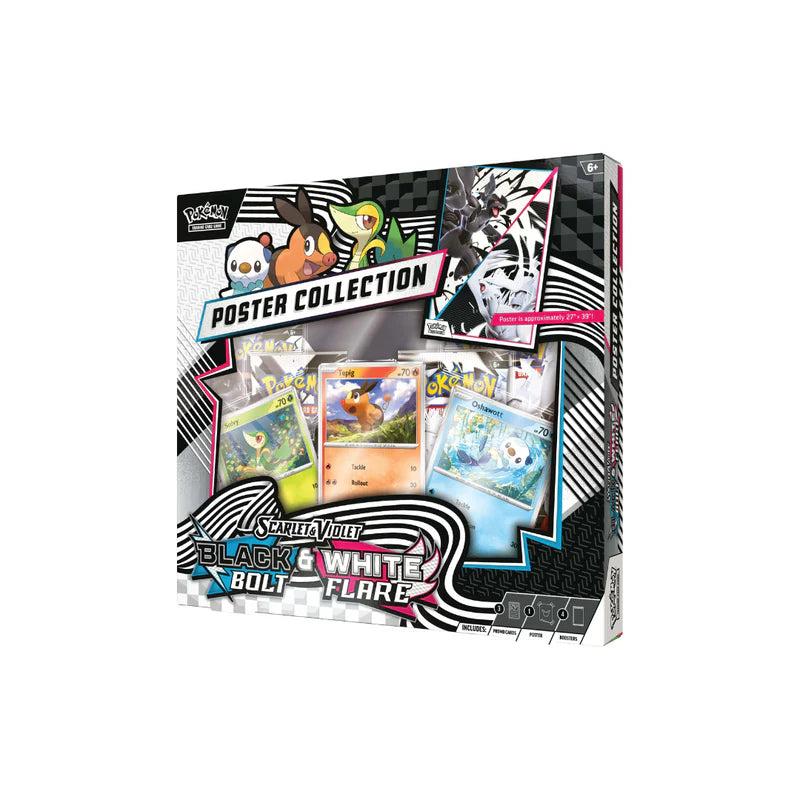 Pokemon TCG: Scarlet and Violet - Black Bolt and White Flare Poster Collection Ingles