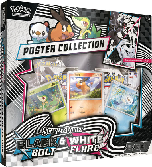 Pokemon TCG: Scarlet and Violet - Black Bolt and White Flare Poster Collection Ingles