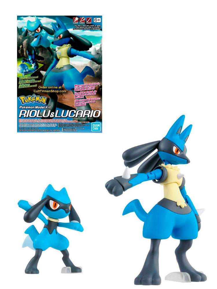 Bandai Model Kit Pokemon Riolu y Lucario