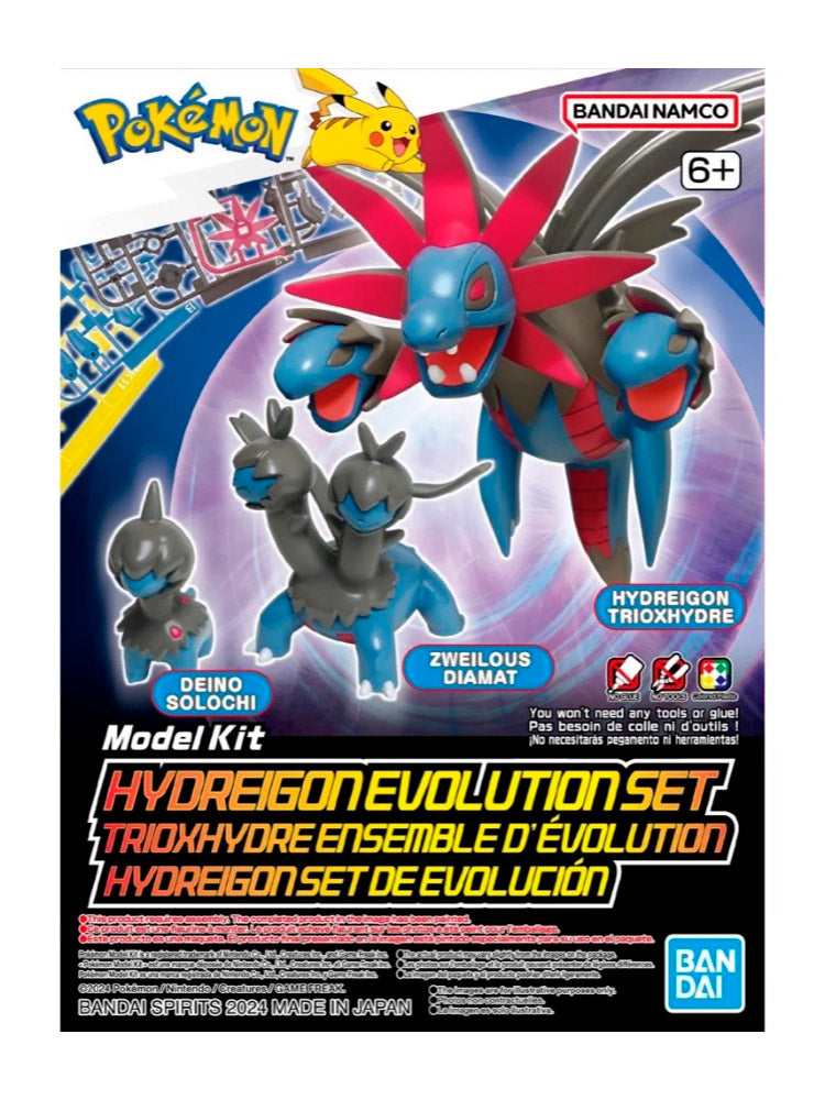 Bandai Model Kit Pokemon Hydreigon Evolution set