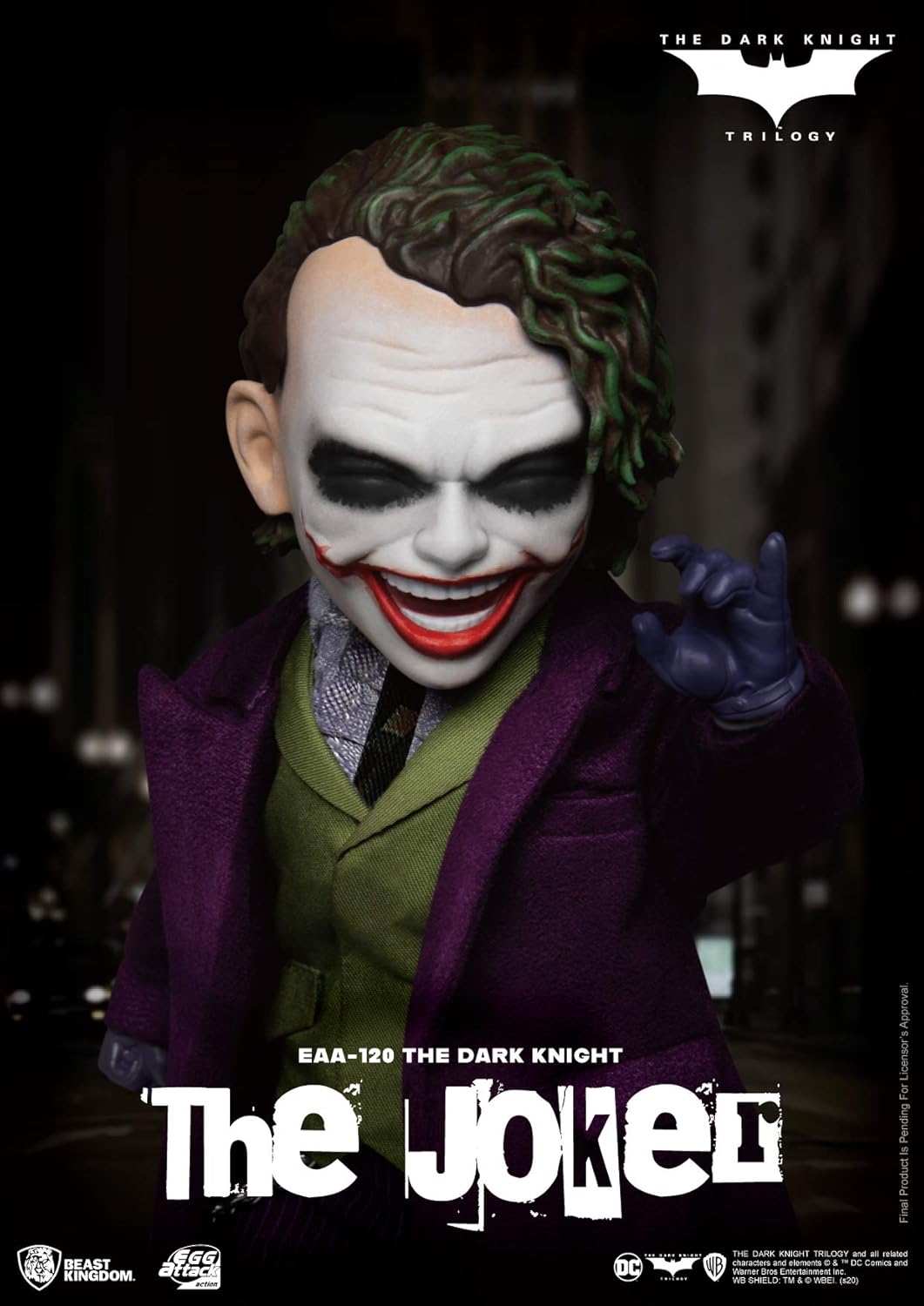 Beast Kingdom Joker traje morado Egg Attack