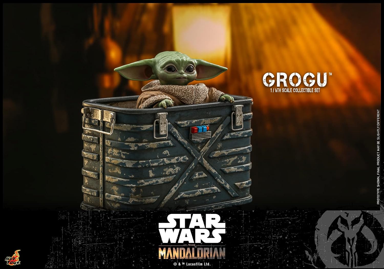 Hot toys Grogu (conjunto de figuras): The Mandalorian escala 1/6