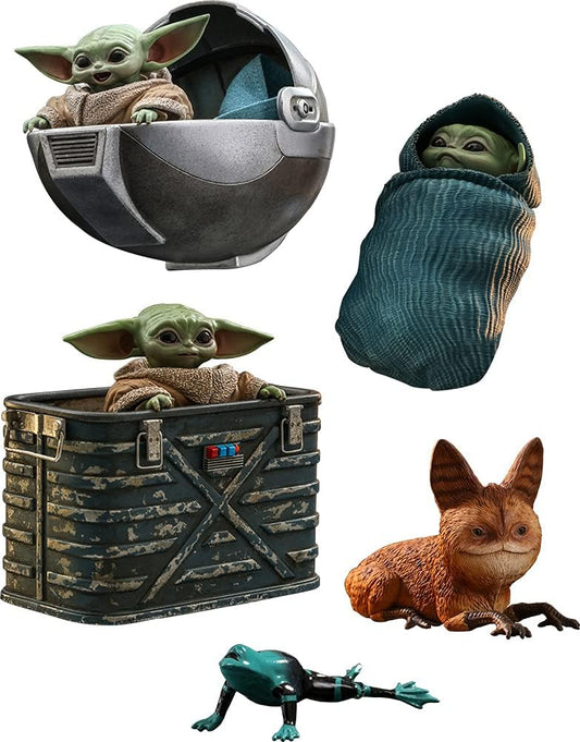 Hot toys Grogu (conjunto de figuras): The Mandalorian escala 1/6