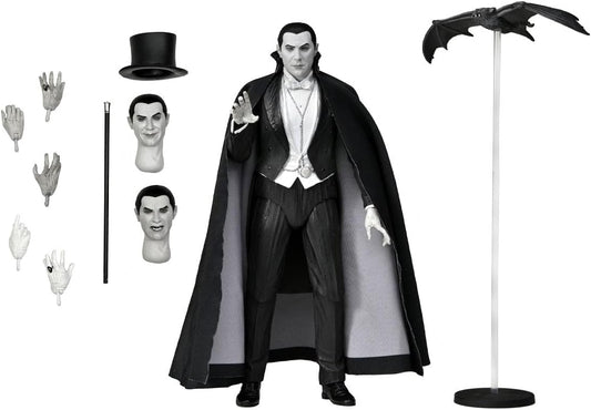 NECA Ultimate Dracula Carfax Abbey Blanco y negro