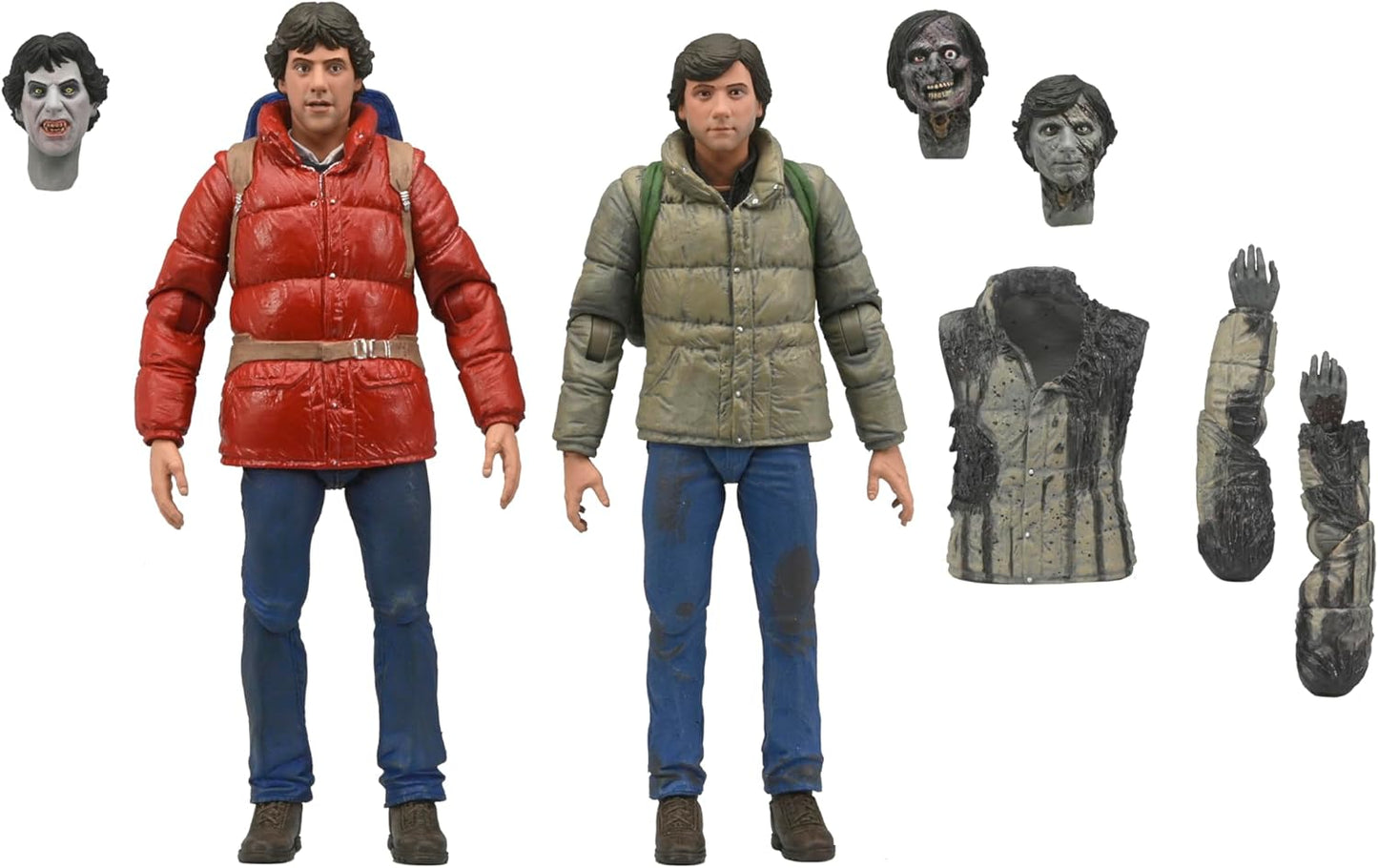 NECA Ultimate Hombre Lobo Americano en Londres -Jack y David
