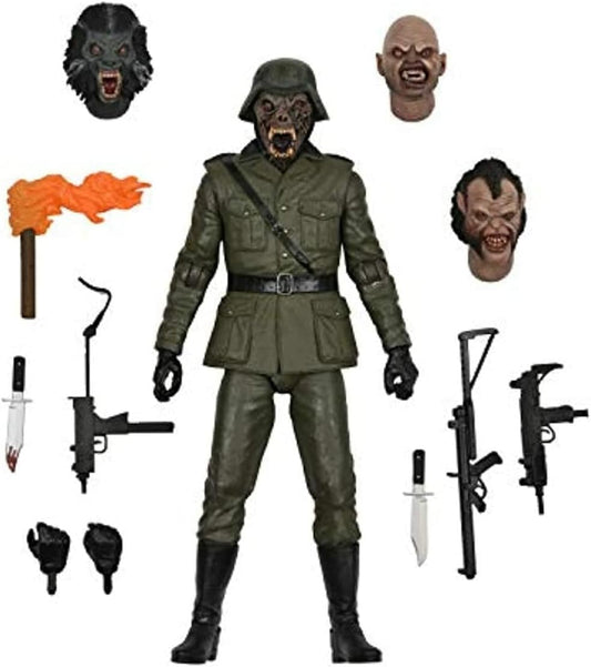 NECA Ultimate Hombre Lobo americano Londres Warmonger Militar