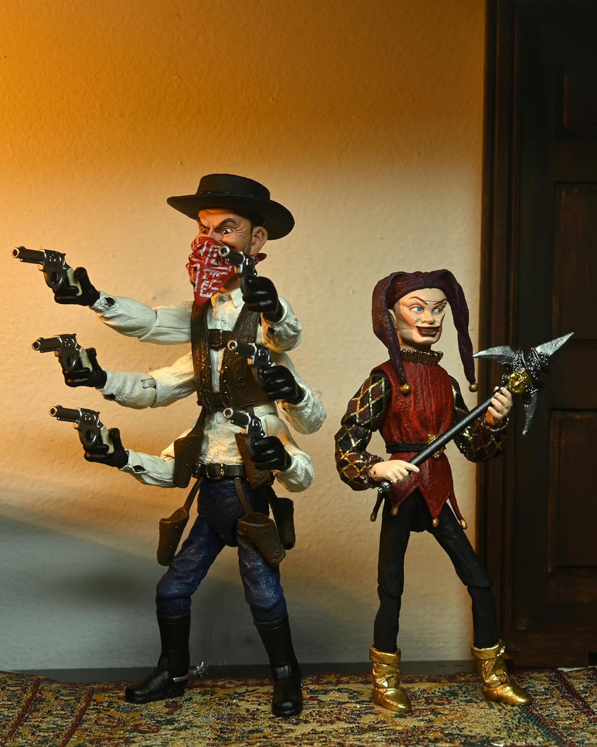 NECA Ultimate Puppet Master - Six shooter y Jester 2 pack