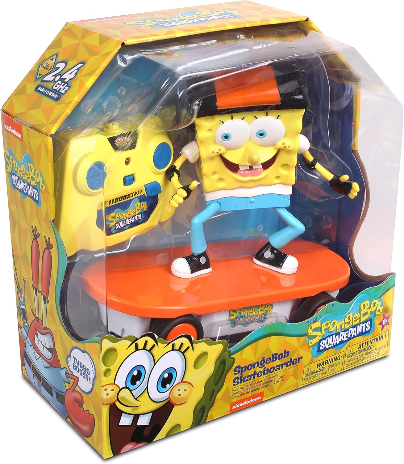 Nickelodeon Bob Esponja Patineta control remoto