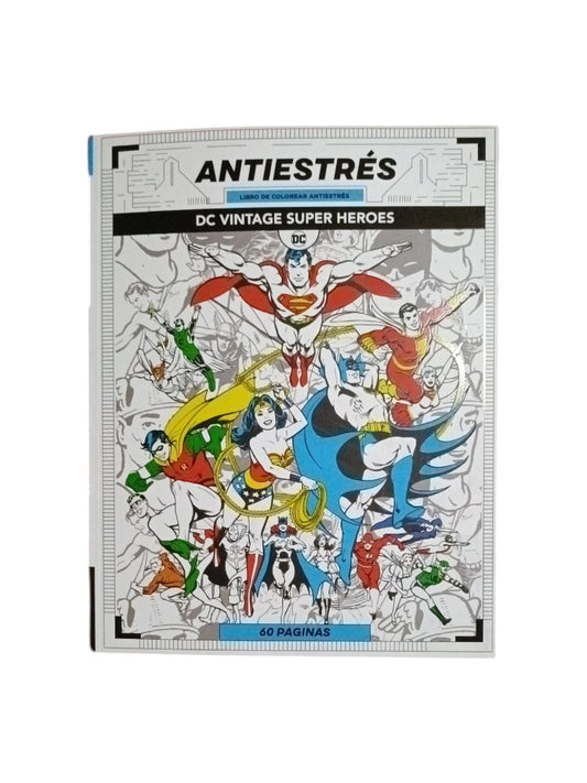 Geek Industry MANDALAS LIBRO DE COLOREAR-DCVINTAGE SUPER HEROES