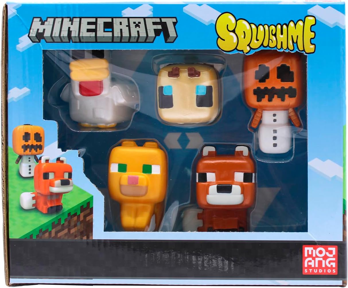 Just Toys Squishme Minecraft Collector Box 5 piezas