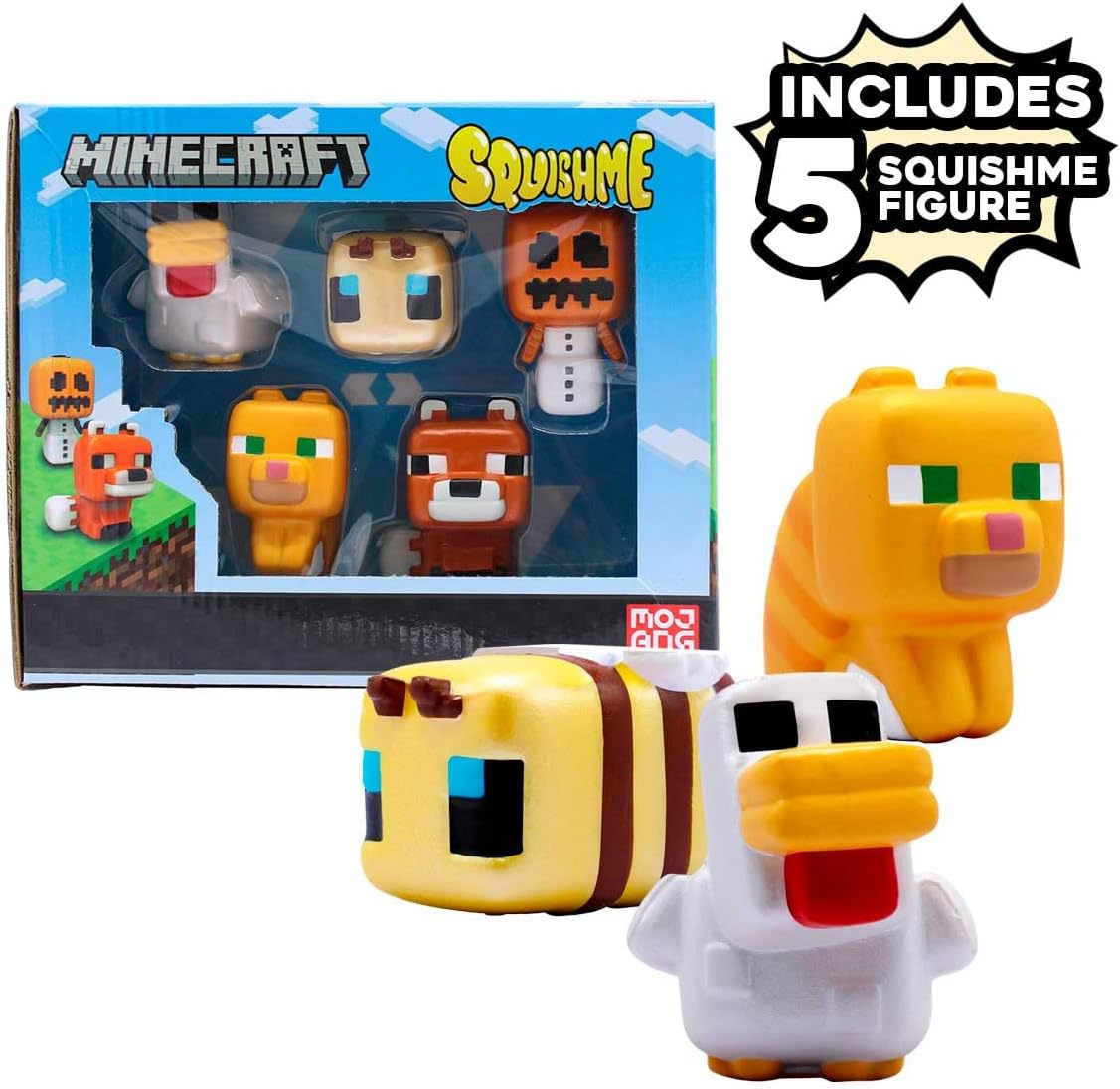 Just Toys Squishme Minecraft Collector Box 5 piezas