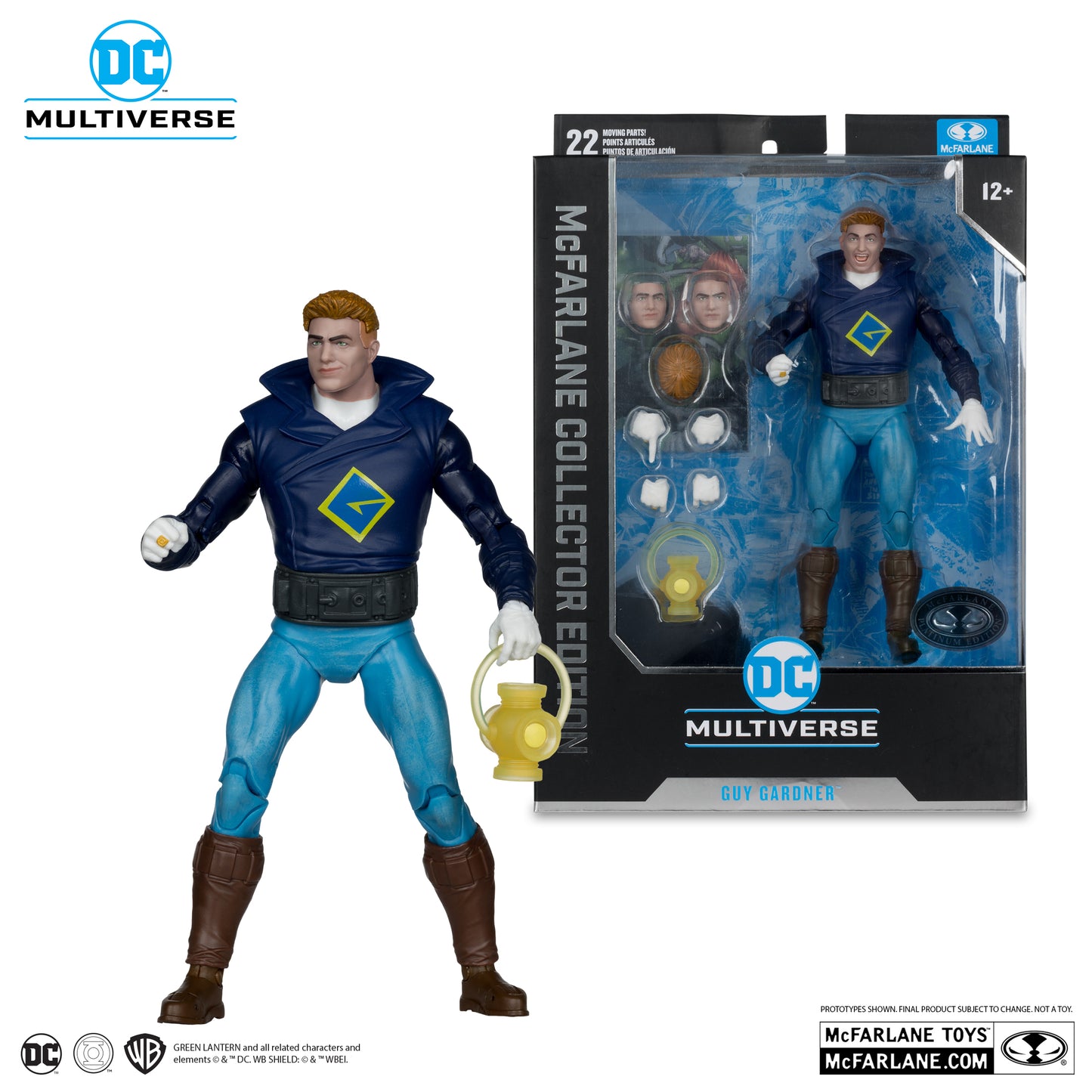 Mcfarlane Collector Edition: Dc Comics - Green Lantern Guy Gardner Edición Especial Platinum