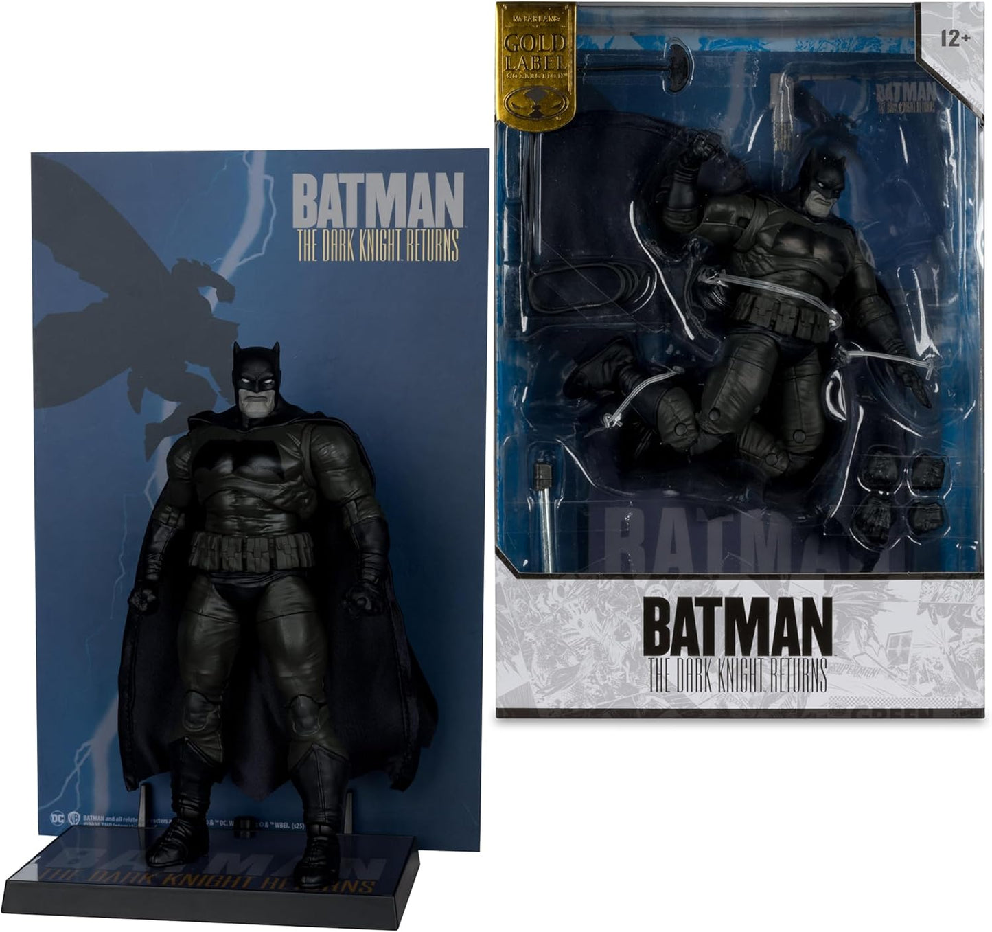 Mcfarlane Dc Multiverse Cover Recreations: Batman The Dark Knight Returns - Batman Gold Label