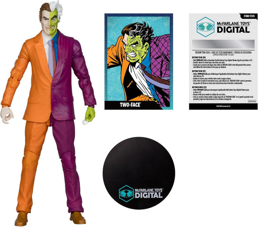 Mcfarlane Estatua Digital Collectible: Dc Comics - Twoface Silver Age