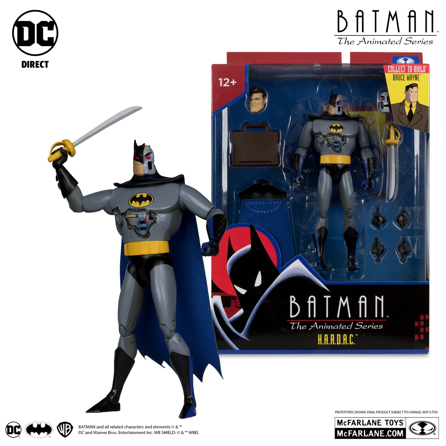 Mcfarlane Dc Direct Build A: Batman La Serie Animada 4 Pack: Bane - Poison Ivy - Phantasm - Hardac