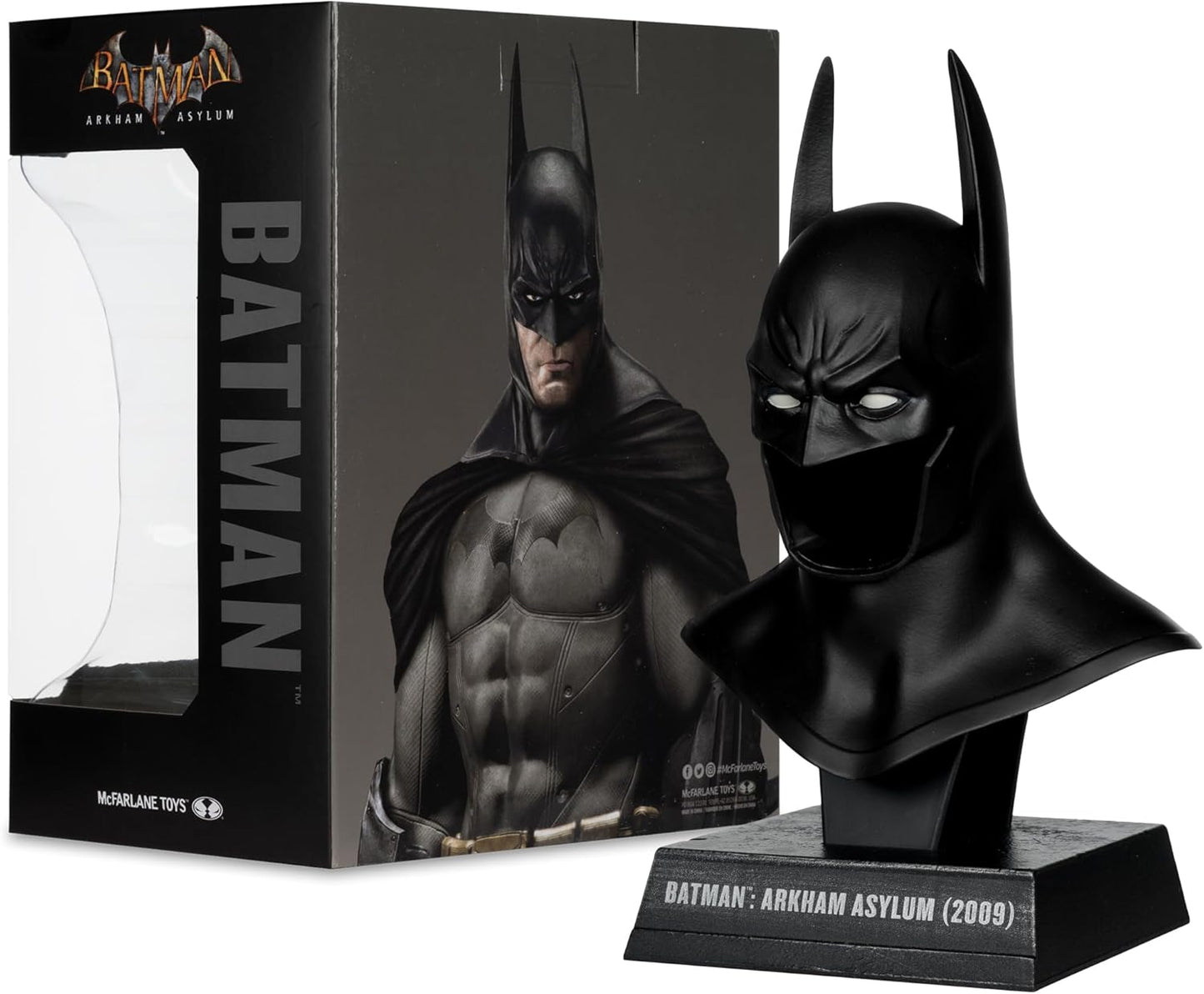 Mcfarlane Dc Direct Prop Replica: Arkham Asylum - Capucha De Batman Escala 1/3
