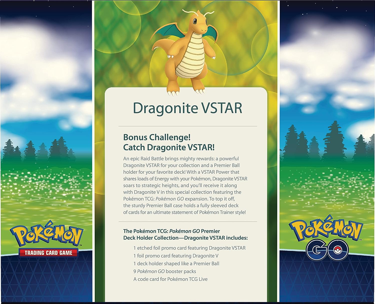 Pokemon TCG Go Premier Deck Holder Collection - Dragonite VSTAR