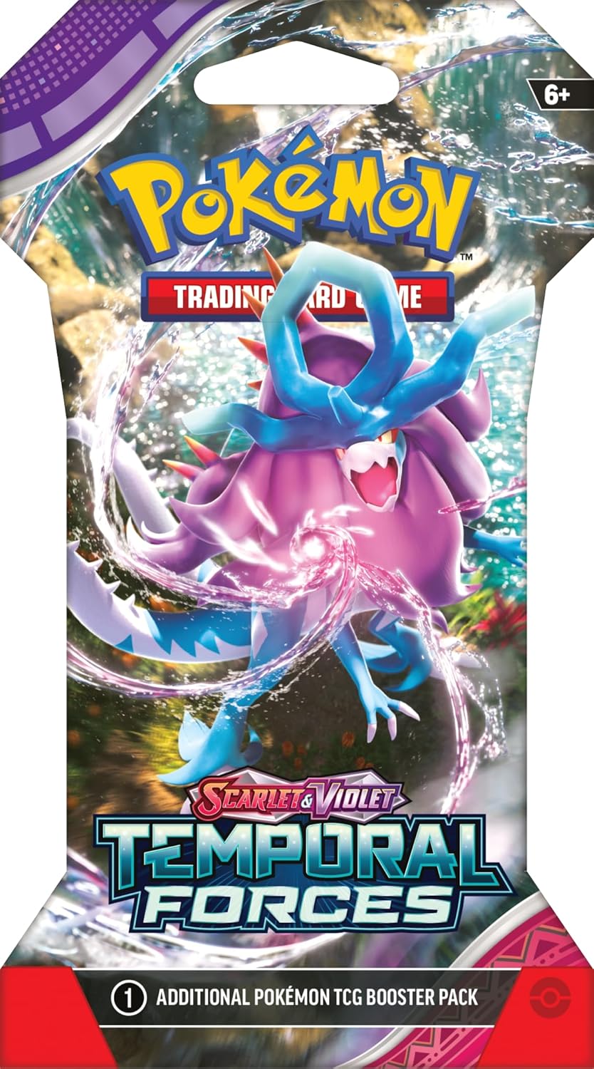 Pokémon TCG: Scarlet & Violet 05 Temporal Forces Sleeved Booster INGLES