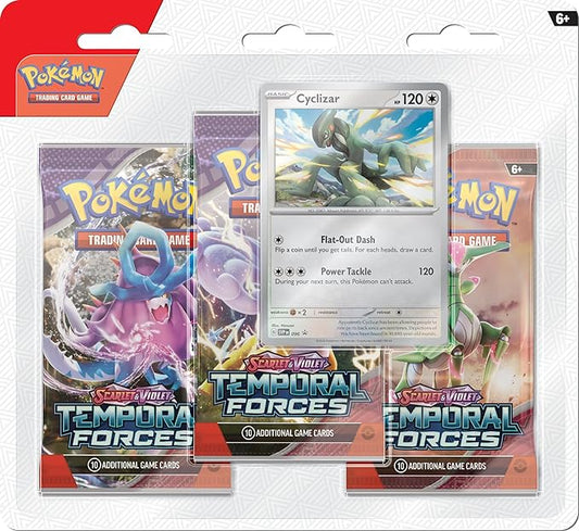 Pokémon TCG: Scarlet & Violet - Temporal Forces Three-Booster Blister INGLES