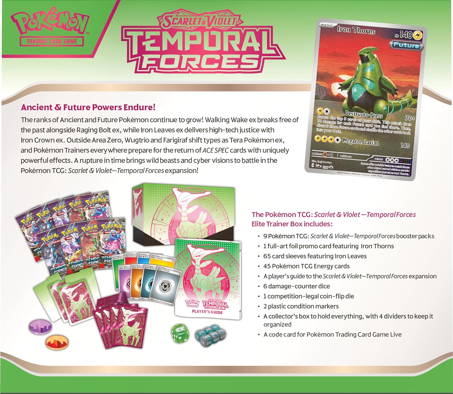 Pokemon TCG: Scarlet & Violet—Temporal Forces Elite Trainer Box