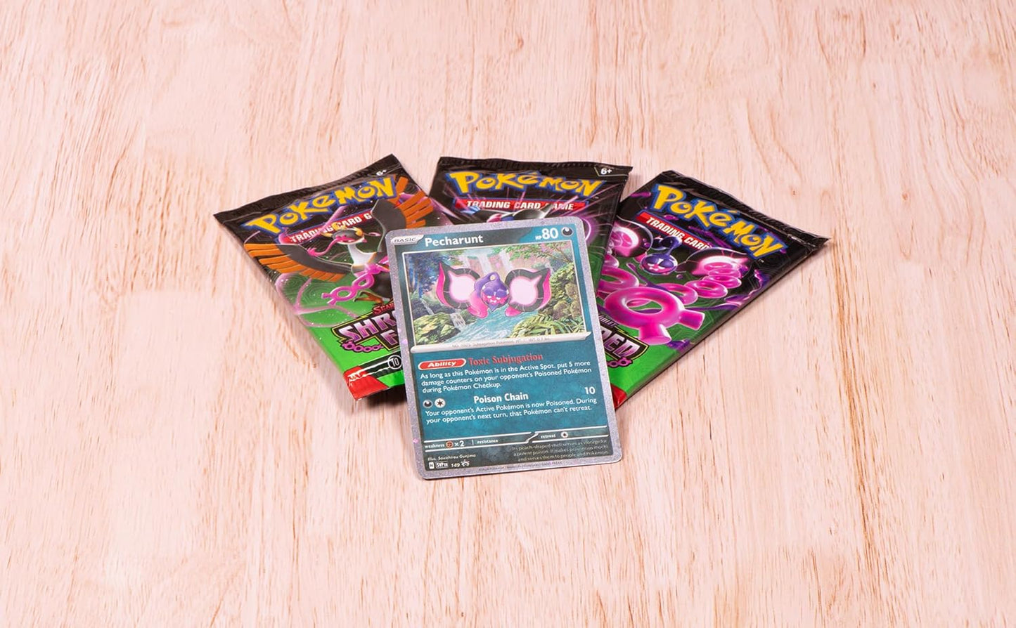 Pokemon TCG Scarlet & Violet: Shrouded Fable 3-Pack Blister Pecharunt INGLÉS