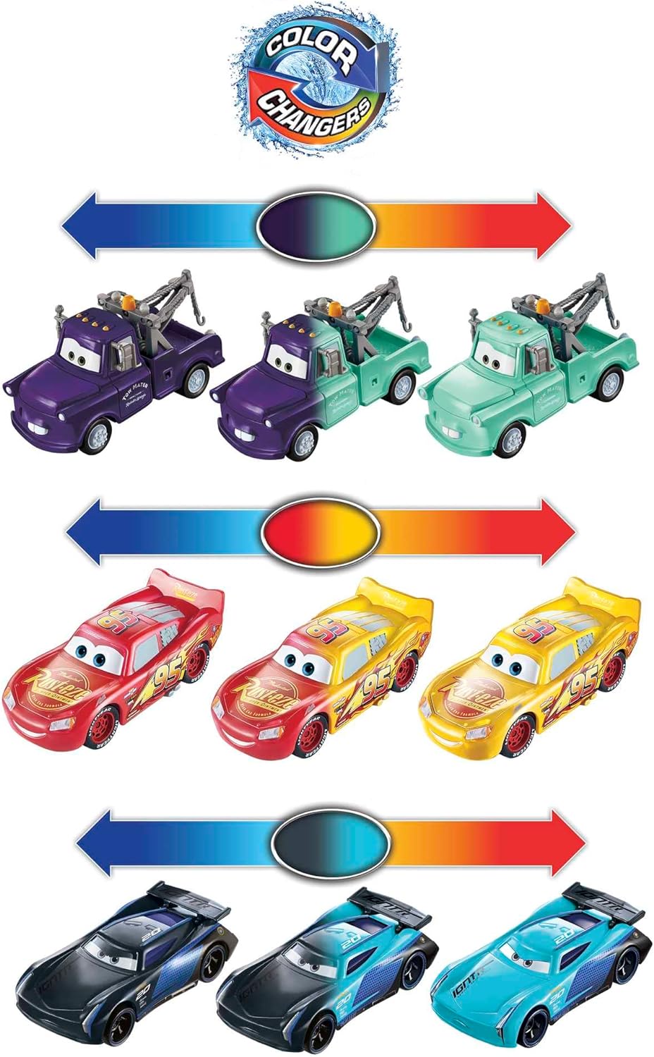 Disney Carritos Cars Pack de 3