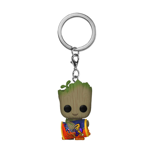Funko Pop Llavero: Groot Con Bolitas De Queso