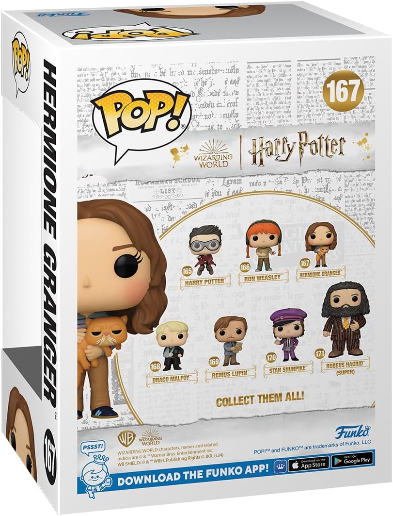 Funko Pop Movies: Harry Potter Prisoner of Azkaban - Hermione Granger with CrookshanksHermione con Crookshanks