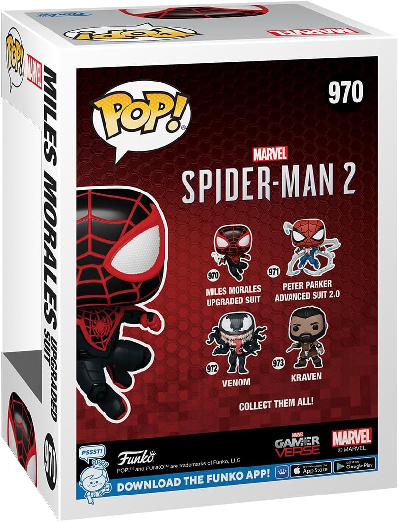 Funko Pop Marvel: Spider-Man 2 - Miles Morales Upgraded Suit