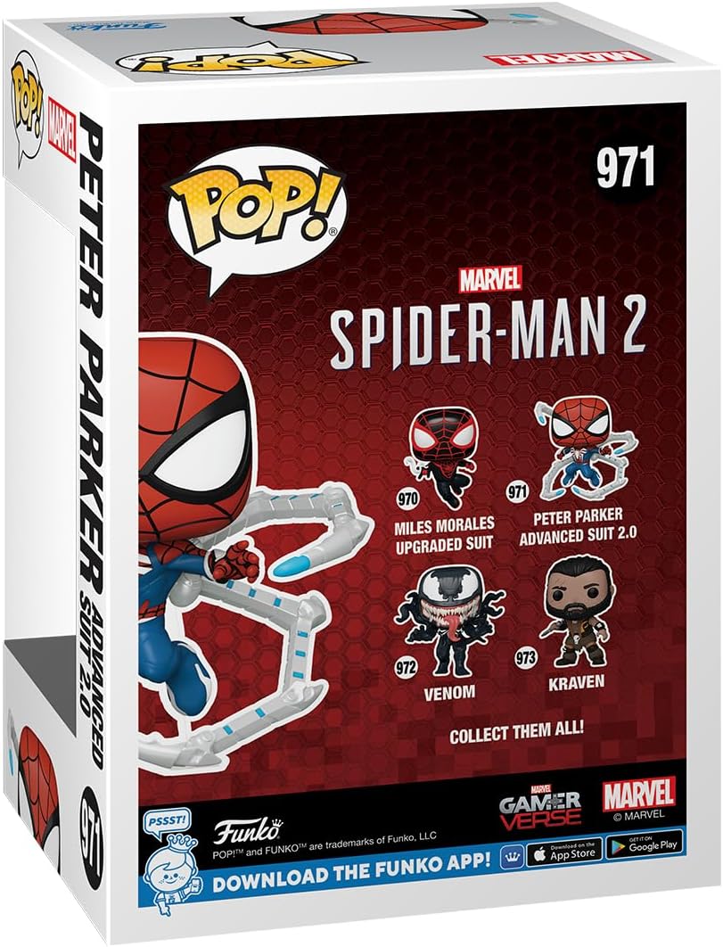 Funko Pop Games: SpiderMan 2 - Peter Parker Traje Avanzado 2.0