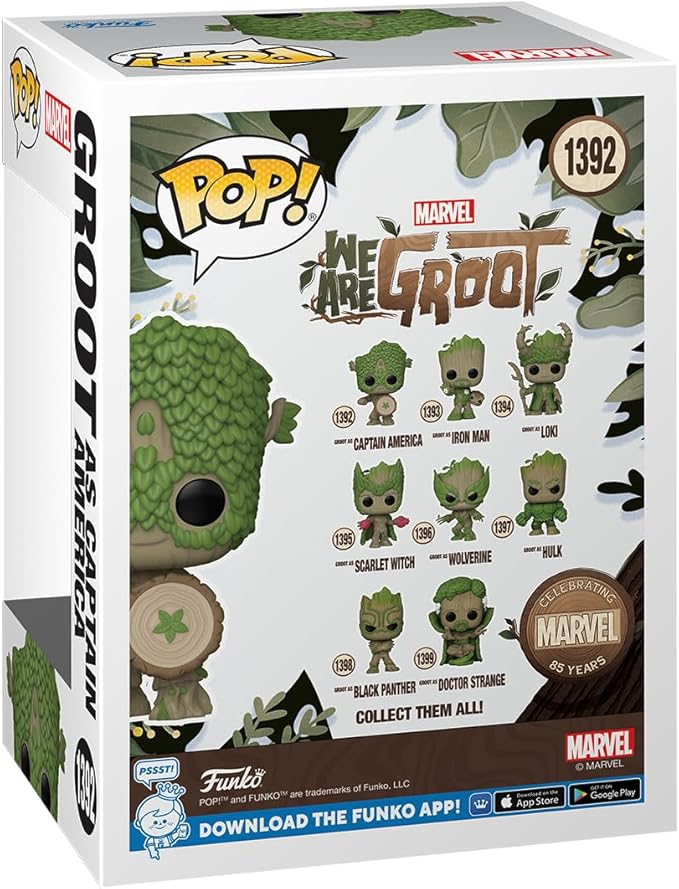 Funko Pop Marvel: Todos Somos Groot - Capitan America