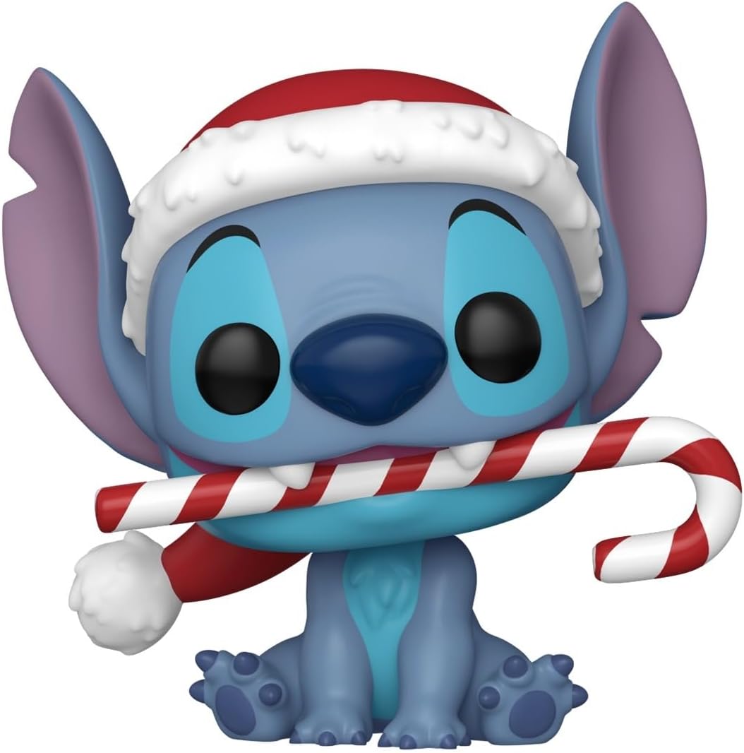 Funko Pop Disney: Lilo y Stitch Holiday - Stitch Con Baston De Caramelo