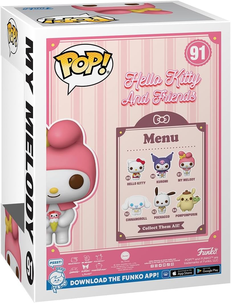 Funko Pop Sanrio: Hello Kitty- My Melody con Helado