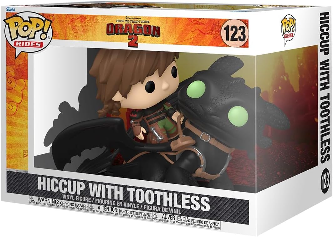 Funko Pop Rides Deluxe: Como Entrenar A Tu Dragon - Hipo con Chimuelo
