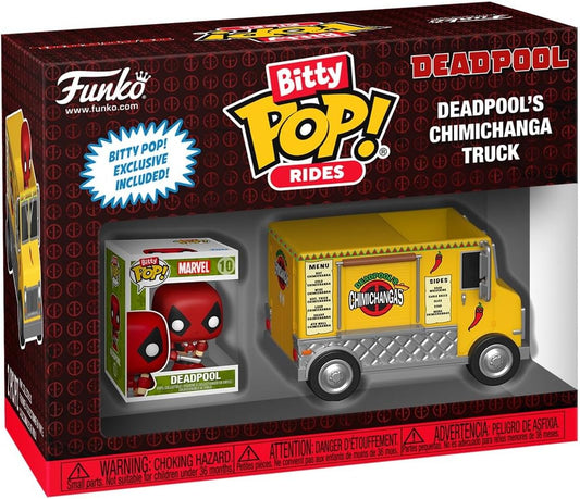 Funko Bitty Pop Ride: Marvel - Deadpool Con Carro De Chimichangas