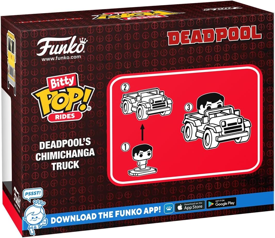 Funko Bitty Pop Ride: Marvel - Deadpool Con Carro De Chimichangas