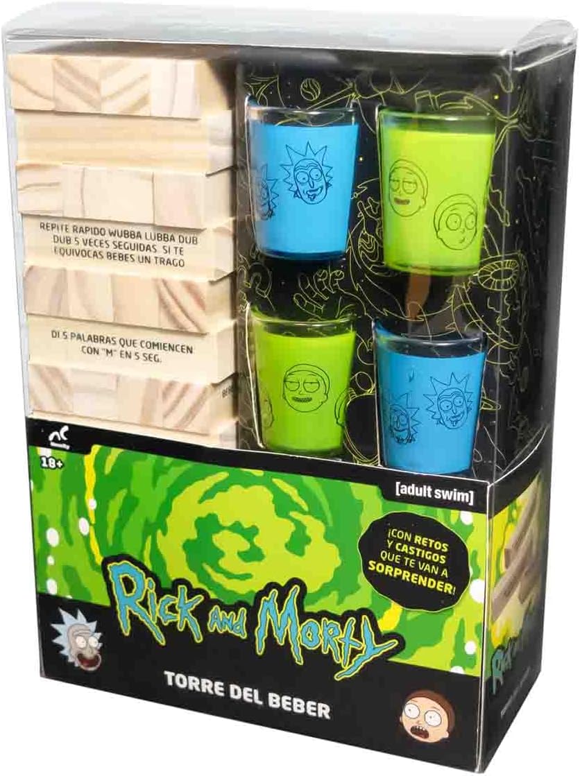 Novelty Torre de Beber Jenga - Rick & Morty