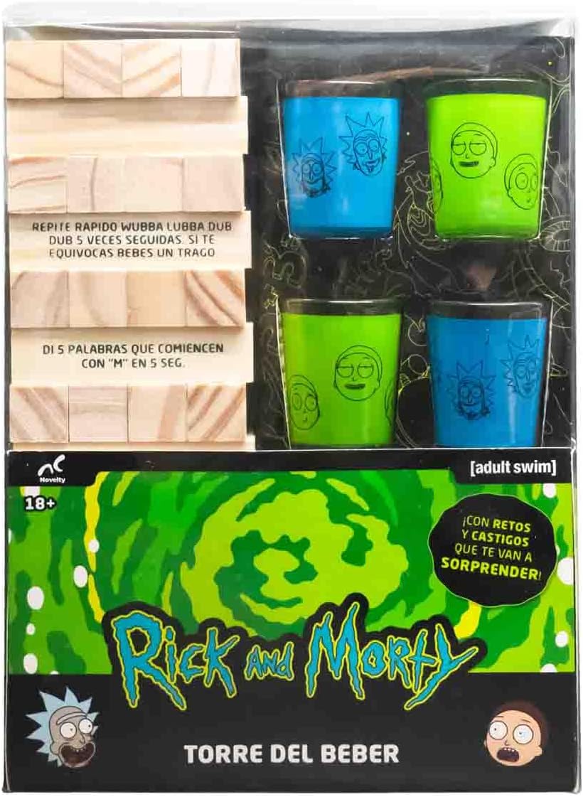 Novelty Torre de Beber Jenga - Rick & Morty