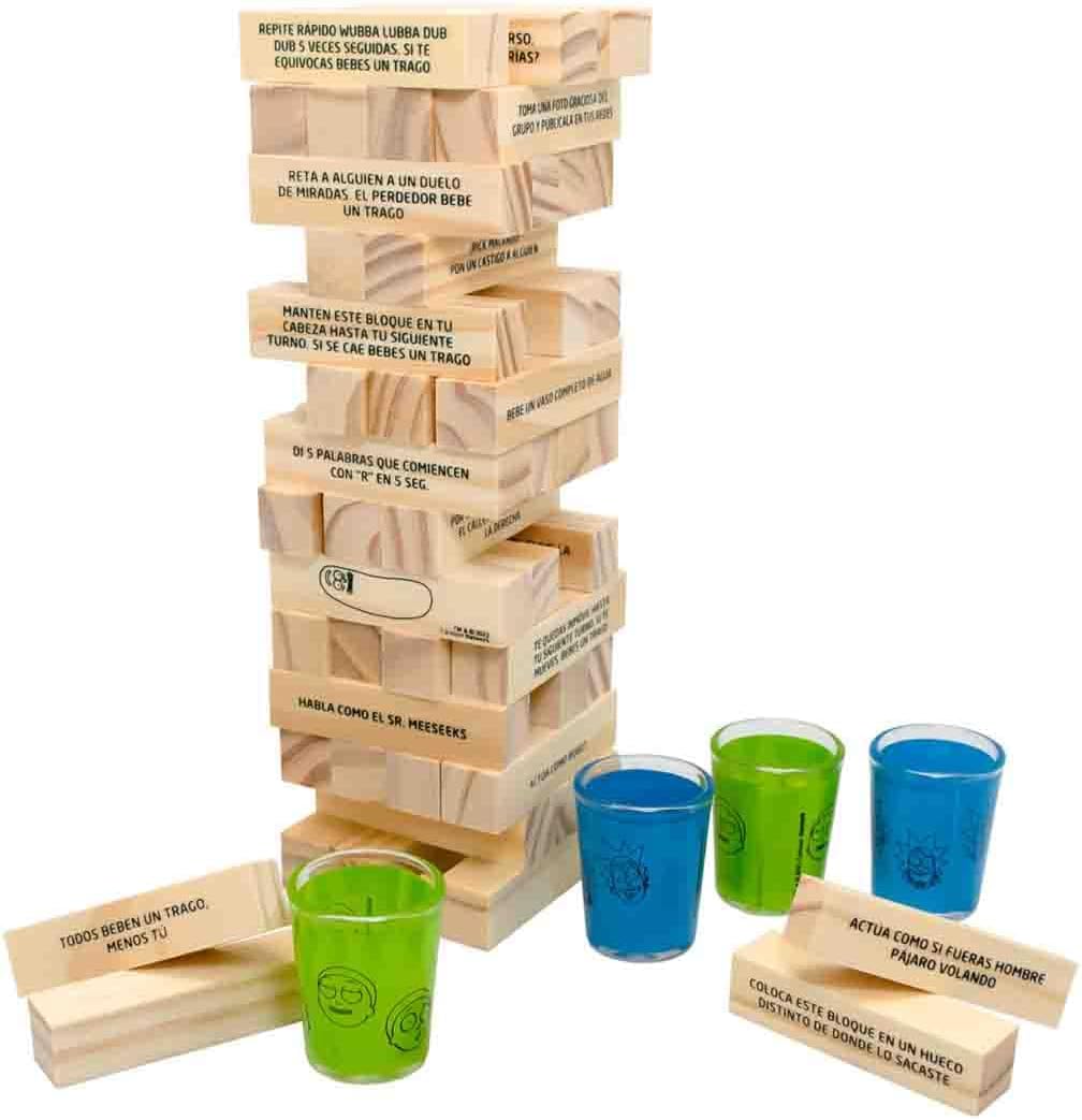 Novelty Torre de Beber Jenga - Rick & Morty