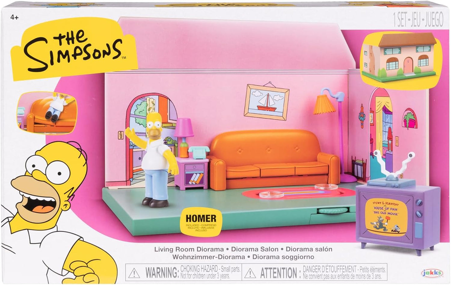 Jakks Pacifics Simpson Diorama Sillon - Los Simpsons