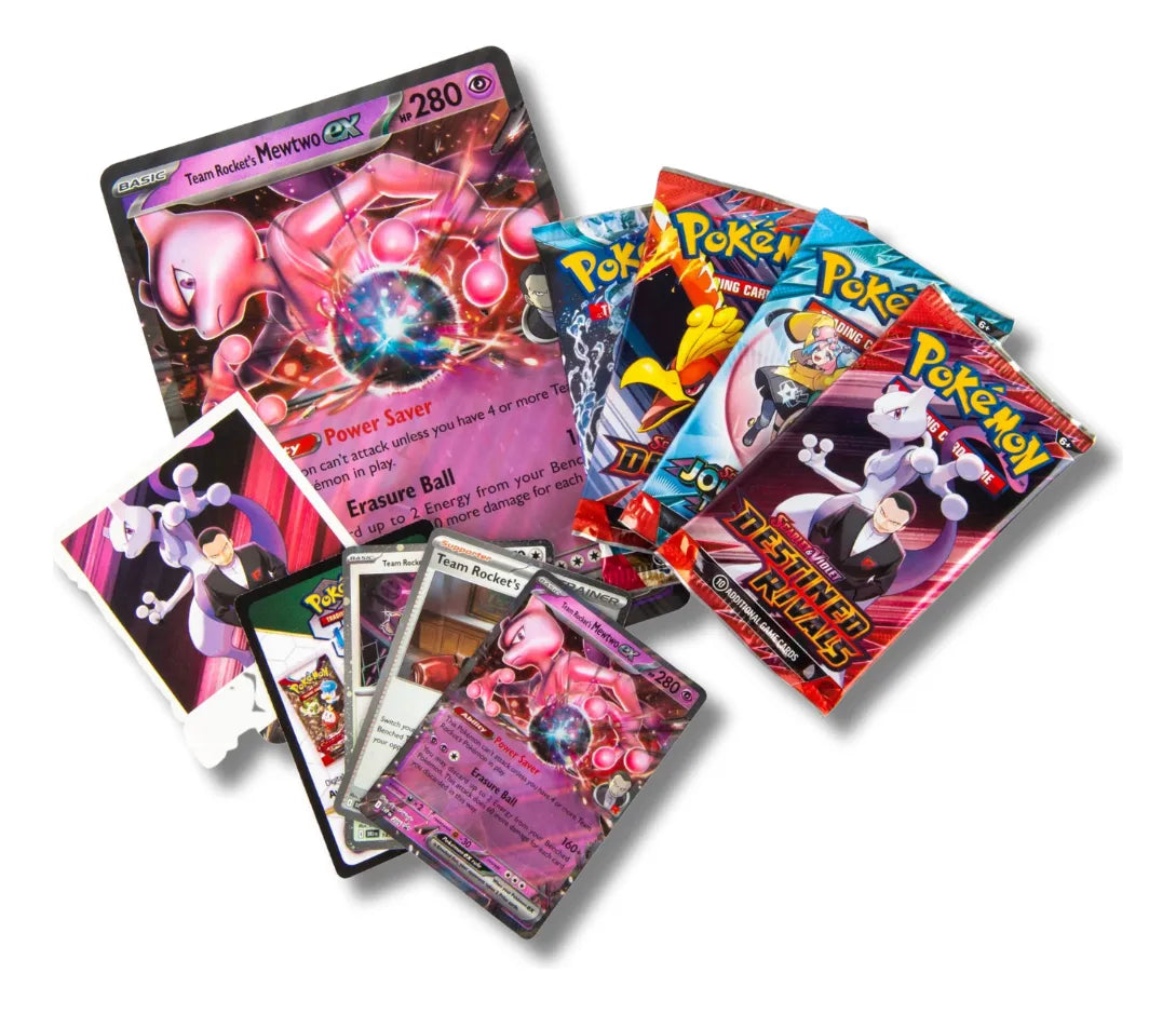 TCG Pokemon Mewtwo EX del equipo Rocket (Español)