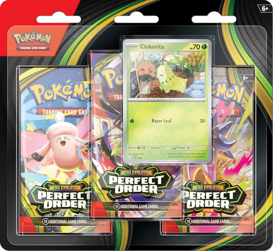 Pokémon TCG Perfect Order 3-Pack Blister en Inglés
