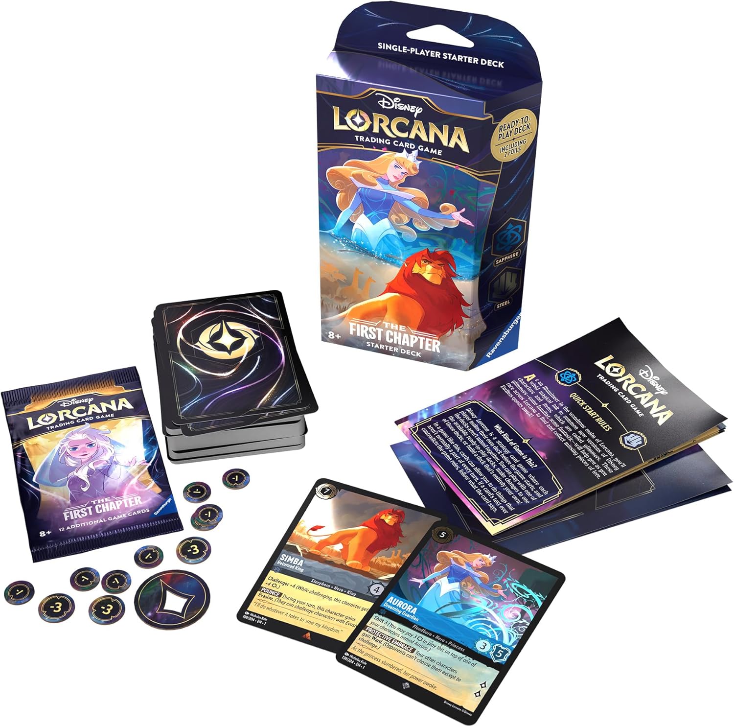 Ravensburger Disney Lorcana TCG: Starter Deck Aurora - Simba Firts Chapter