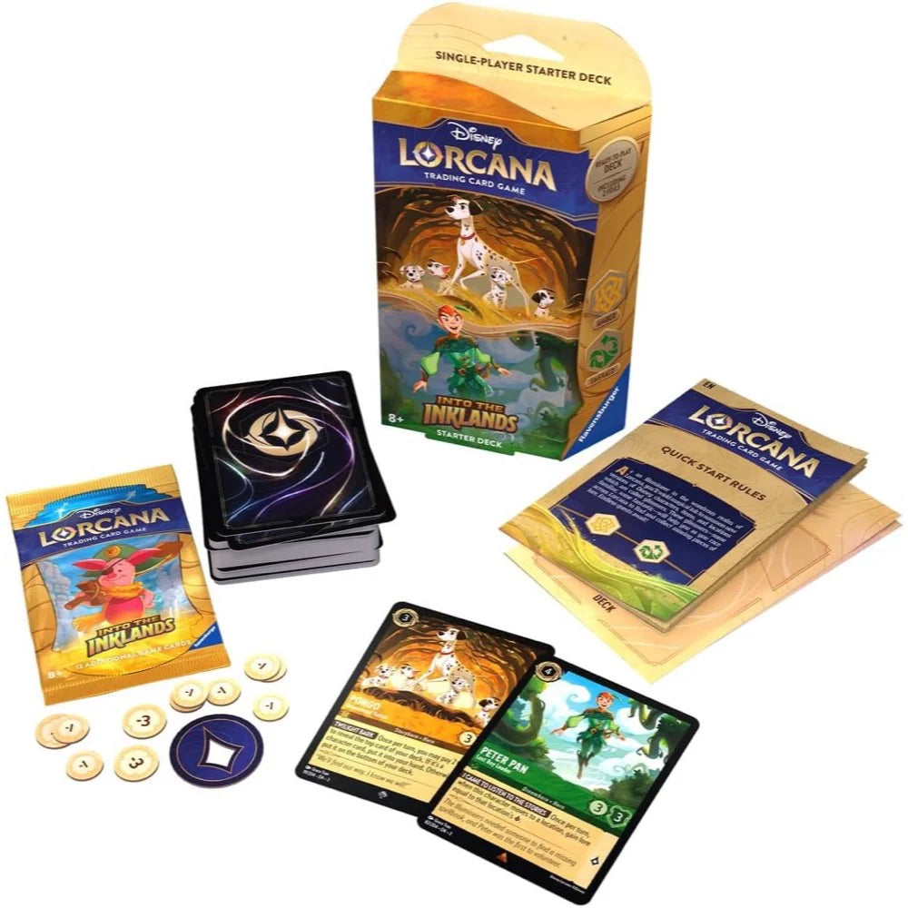 Ravensburger Disney Lorcana TCG: Starter Deck Pongo - Peter pan Into the Inklands
