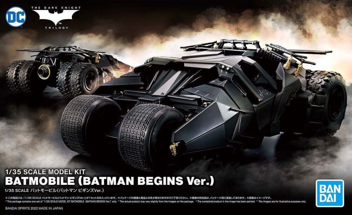 Bandai Hobby Kit de Modelo DC Comics - Batimovil  Batman Begins  1/35 SCALE