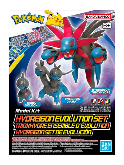 Bandai Model Kit Pokemon Hydreigon Evolution set