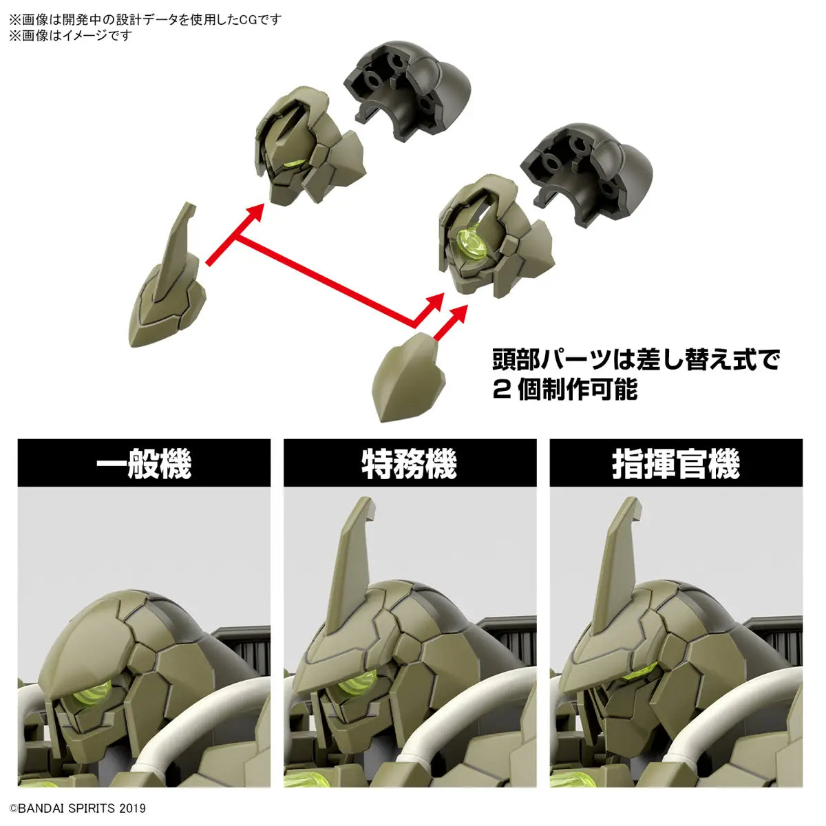 Bandai Hobby Model Kit 30MM - Green 1/144 bEXM-21 Verdenova