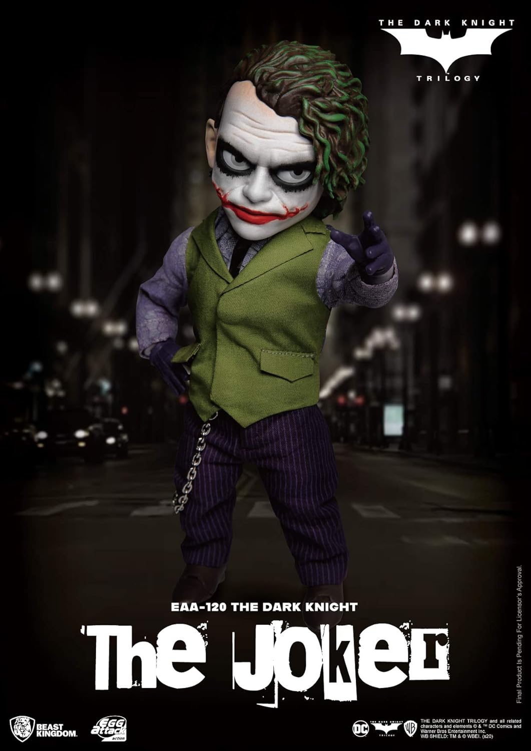 Beast Kingdom Joker traje morado Egg Attack