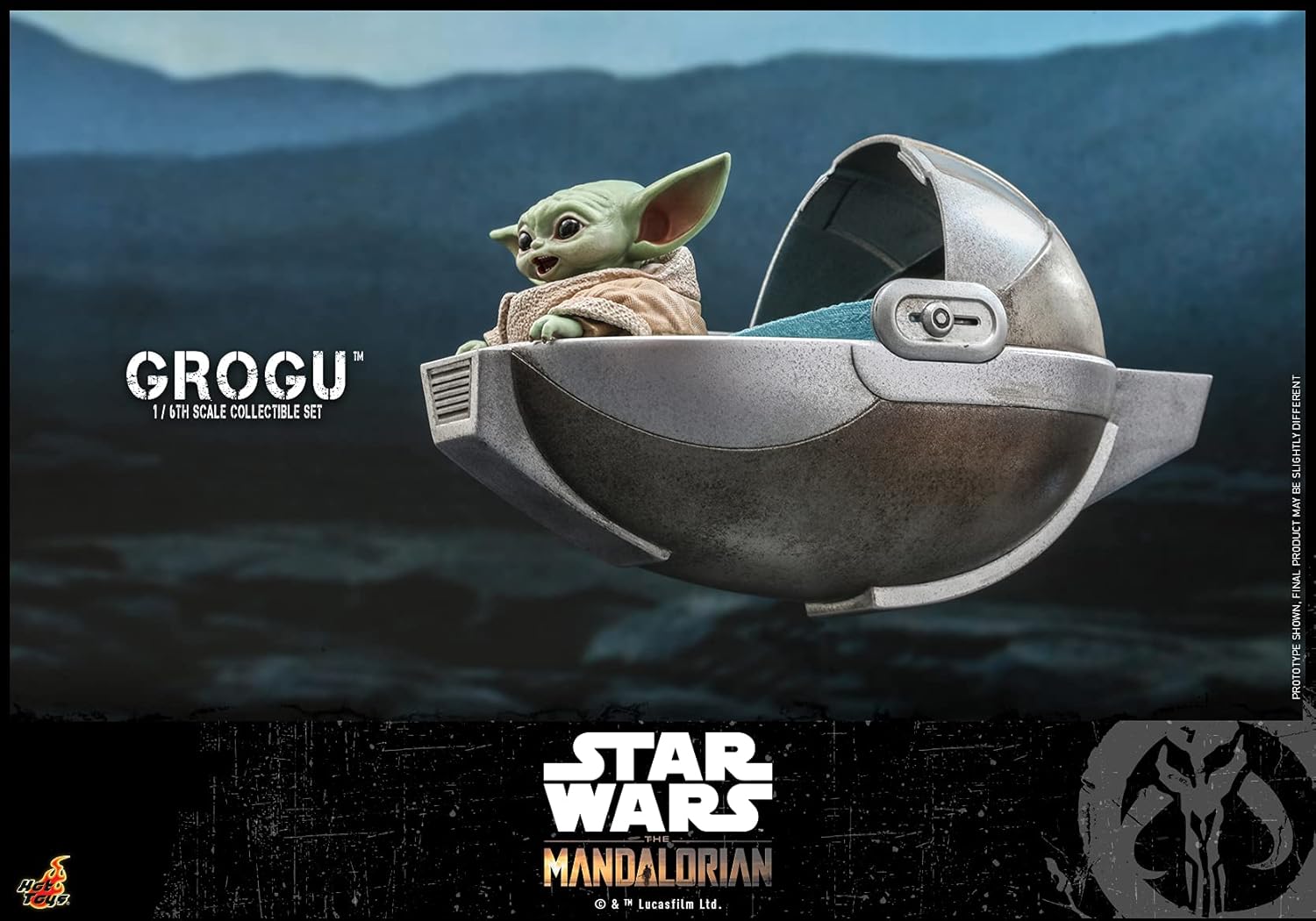 Hot toys Grogu (conjunto de figuras): The Mandalorian escala 1/6